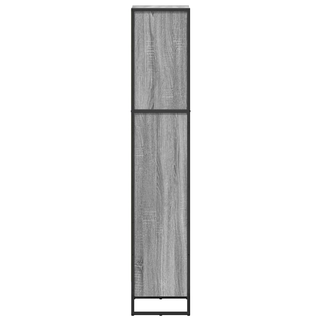 vidaXL Szafka na książki Szary Sonoma 40 x 30 x 155 cm