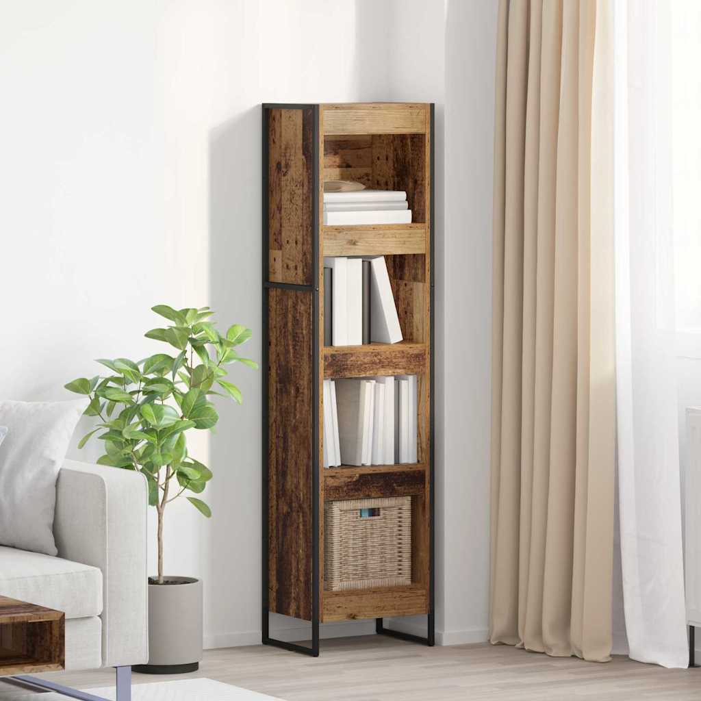 vidaXL Szafka na książki Stare drewno 40 x 30 x 155 cm