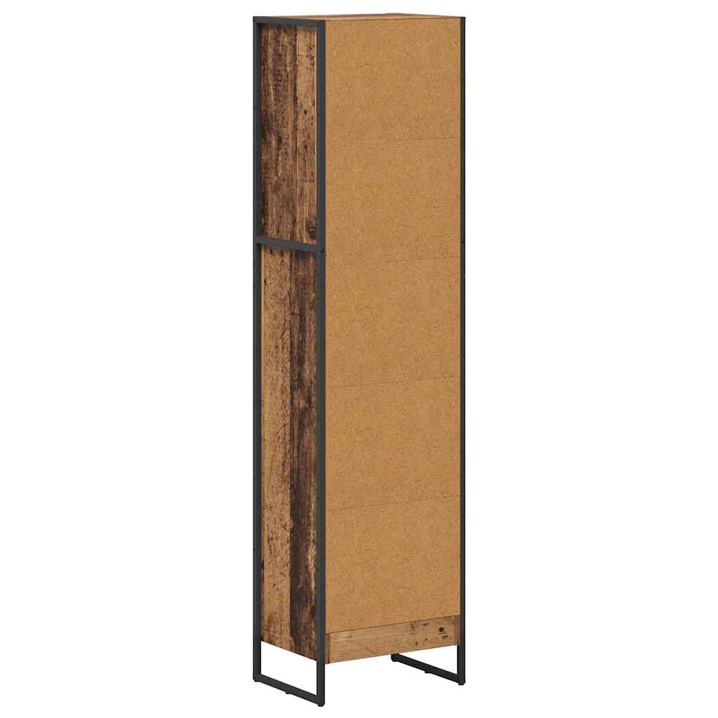vidaXL Szafka na książki Stare drewno 40 x 30 x 155 cm