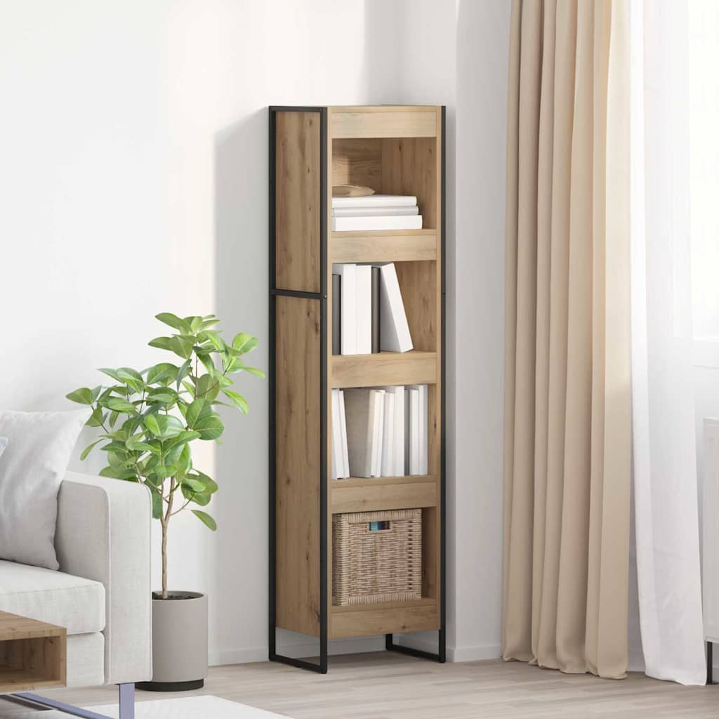 vidaXL Szafka na książki Dąb rzemieślniczy 40 x 30 x 155 cm