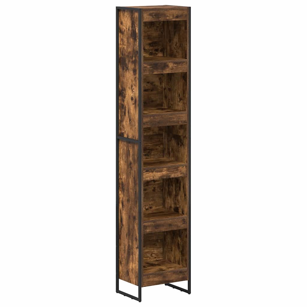 vidaXL Szafka na książki Dąb dymny 40 x 30 x 189,5 cm