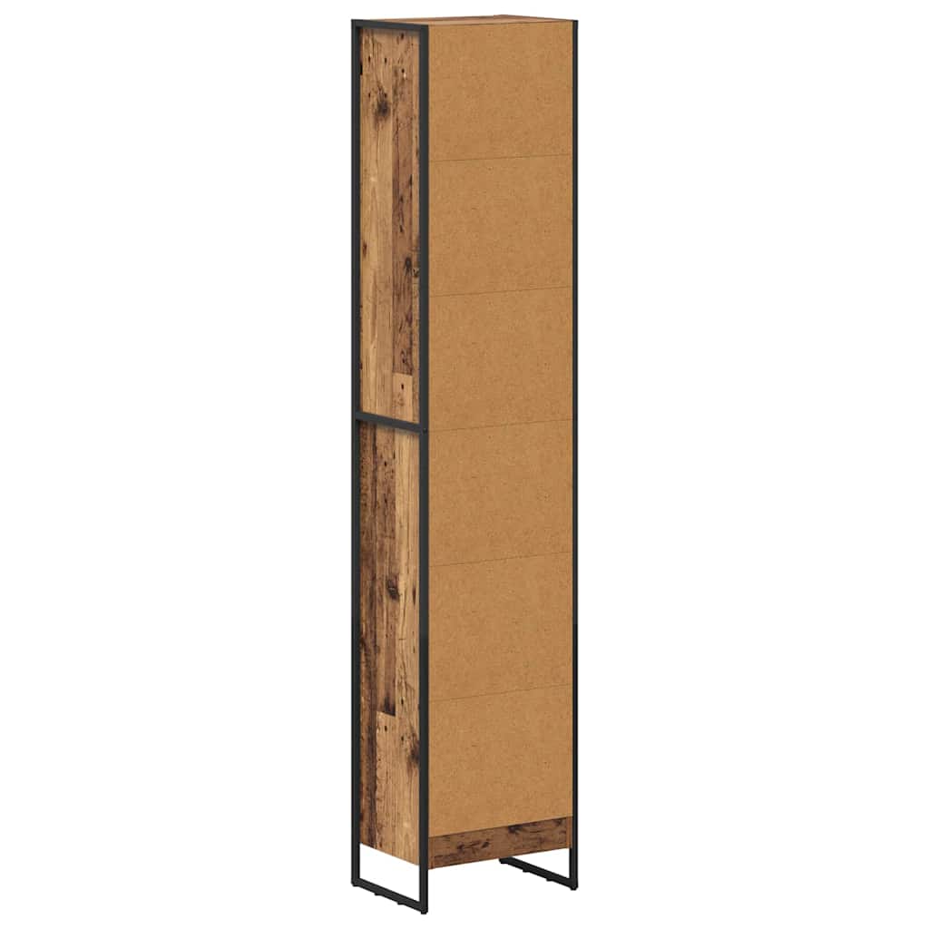 vidaXL Szafka na książki Stare drewno 40 x 30 x 189,5 cm