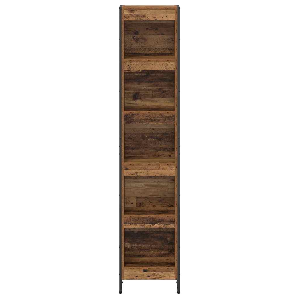 vidaXL Szafka na książki Stare drewno 40 x 30 x 189,5 cm