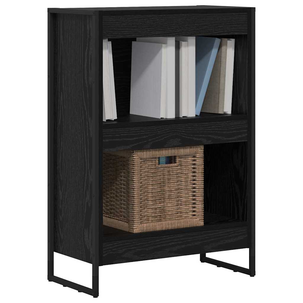 vidaXL Szafka na książki Czarny Dąb 60 x 30 x 86,5 cm