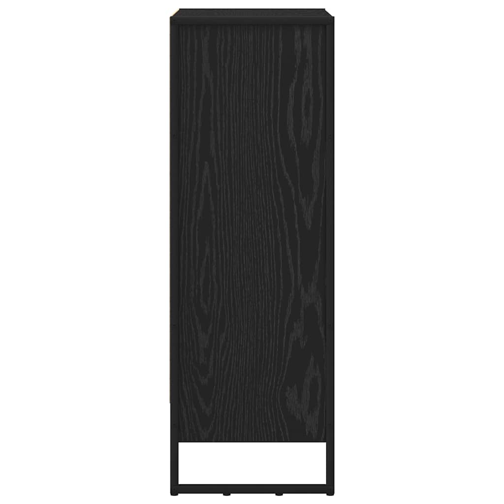 vidaXL Szafka na książki Czarny Dąb 60 x 30 x 86,5 cm