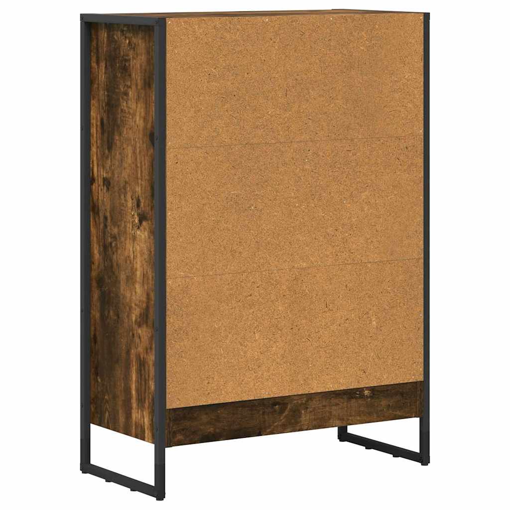 vidaXL Szafka na książki Dąb dymny 60 x 30 x 86,5 cm