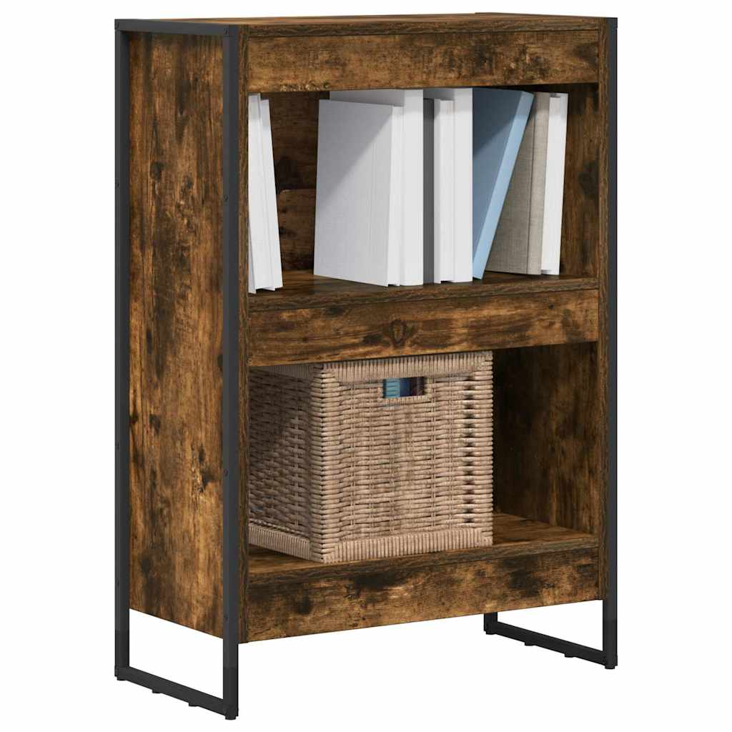 vidaXL Szafka na książki Dąb dymny 60 x 30 x 86,5 cm
