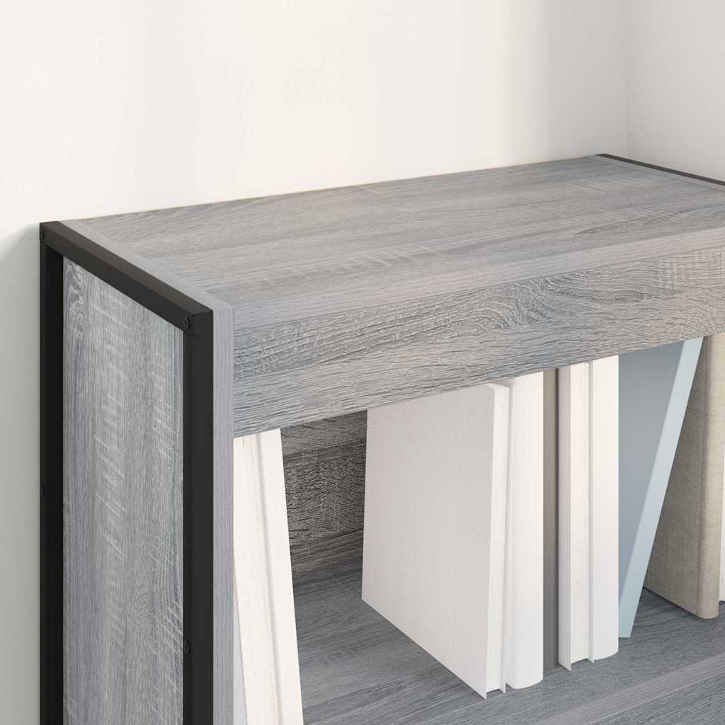 vidaXL Szafka na książki Szary Sonoma 60 x 30 x 86,5 cm