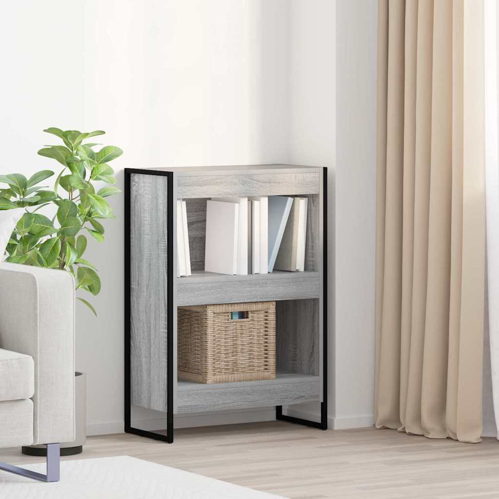 vidaXL Szafka na książki Szary Sonoma 60 x 30 x 86,5 cm