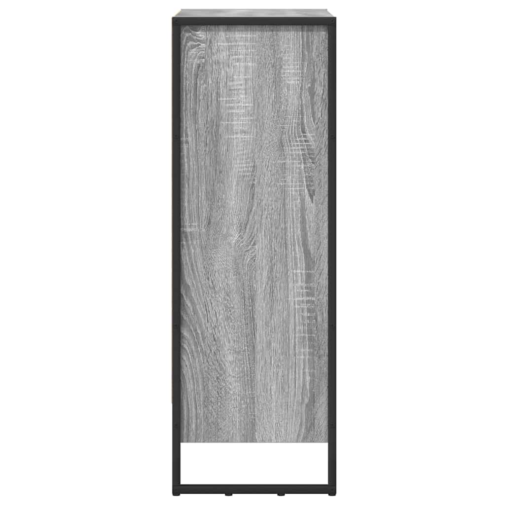 vidaXL Szafka na książki Szary Sonoma 60 x 30 x 86,5 cm