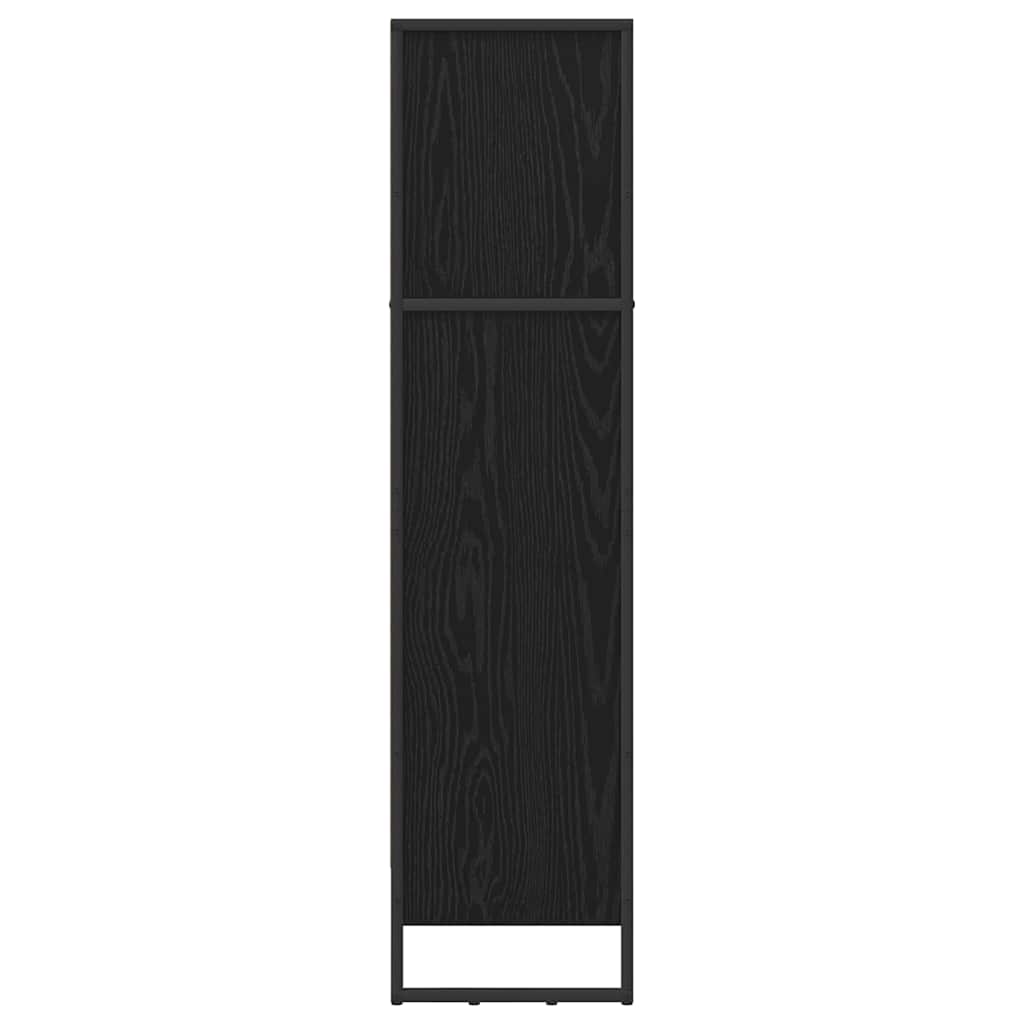 vidaXL Szafka na książki Czarny Dąb 60 x 30 x 121 cm