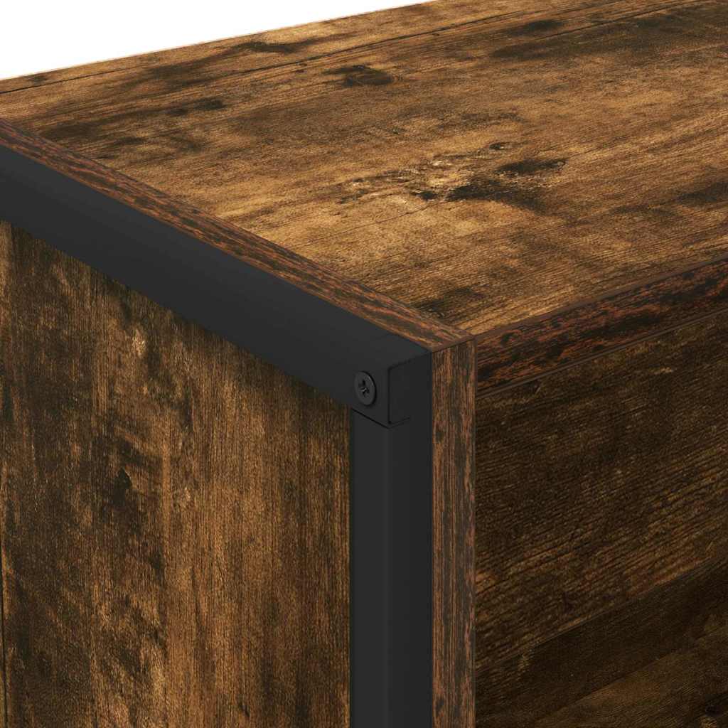 vidaXL Szafka na książki Dąb dymny 60 x 30 x 121 cm