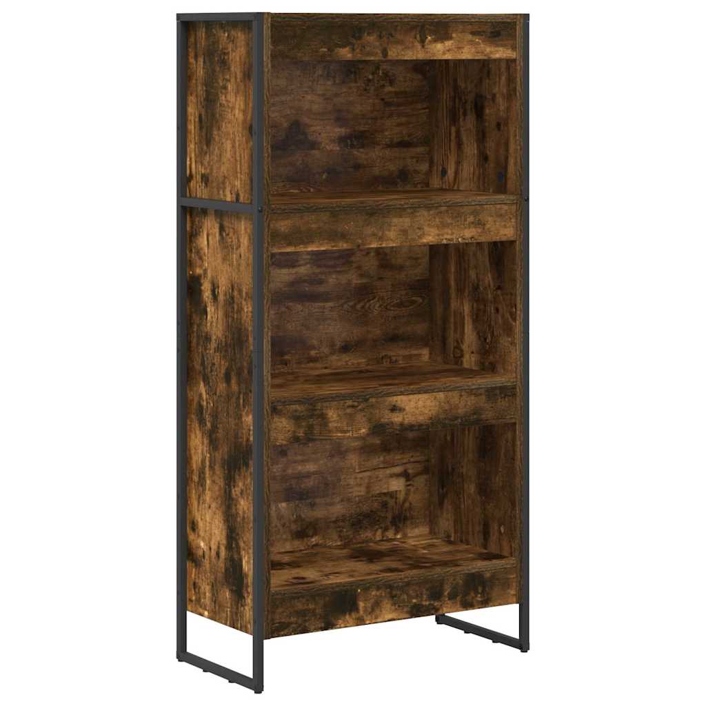 vidaXL Szafka na książki Dąb dymny 60 x 30 x 121 cm