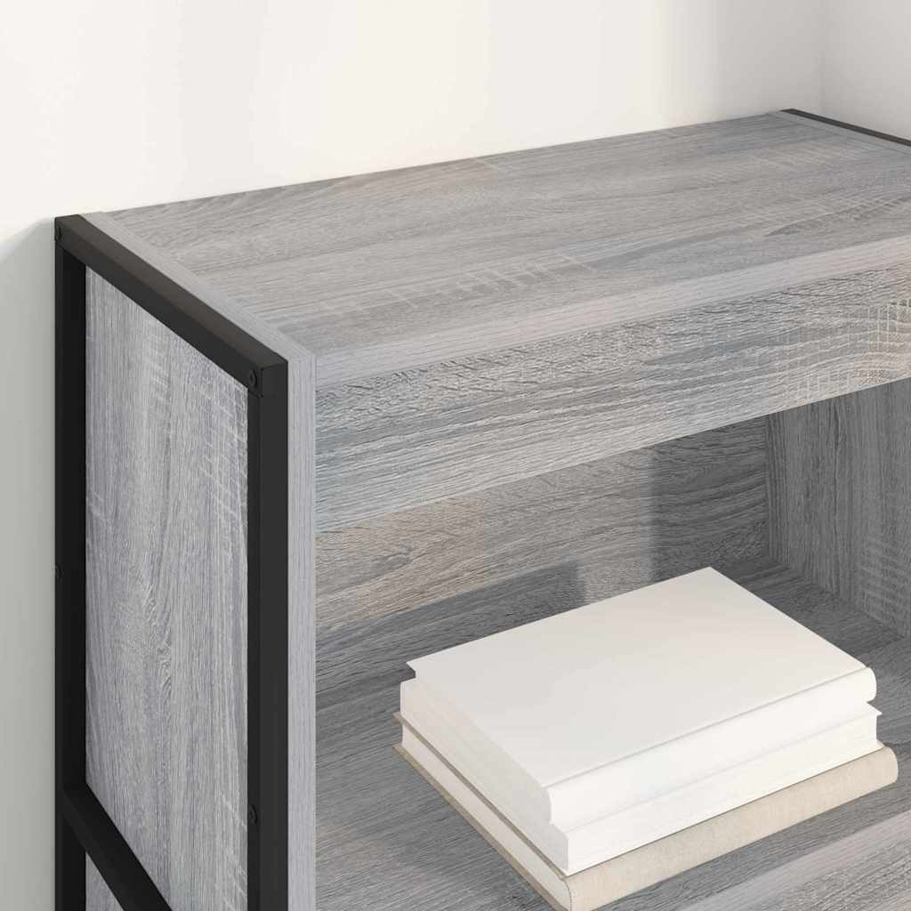 vidaXL Szafka na książki Szary Sonoma 60 x 30 x 121 cm