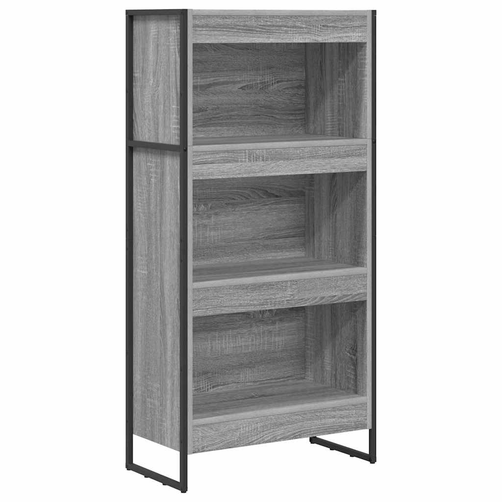 vidaXL Szafka na książki Szary Sonoma 60 x 30 x 121 cm