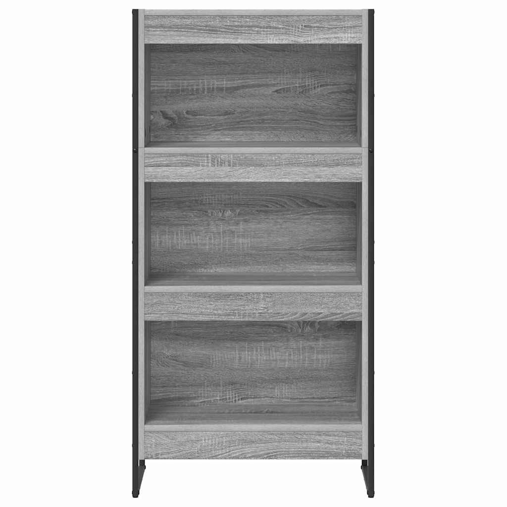 vidaXL Szafka na książki Szary Sonoma 60 x 30 x 121 cm