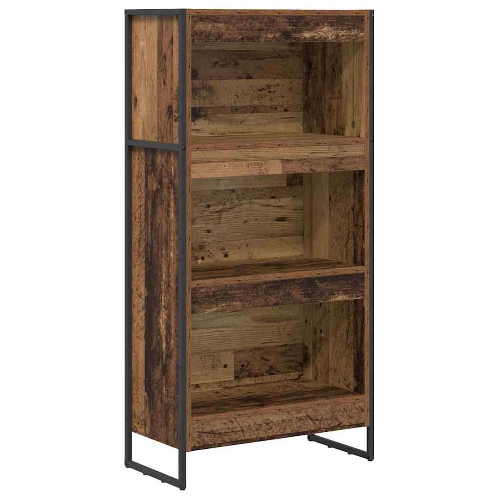 vidaXL Szafka na książki Stare drewno 60 x 30 x 121 cm