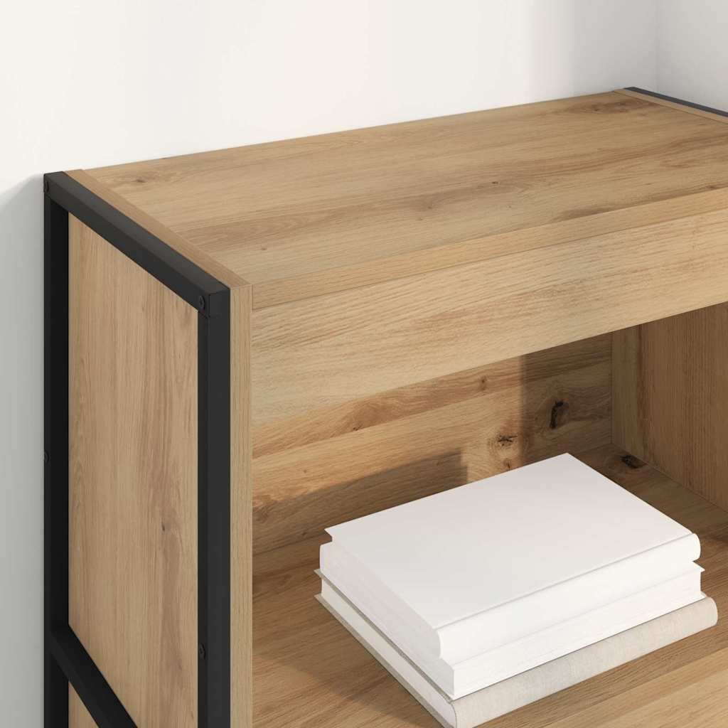 vidaXL Szafka na książki Dąb rzemieślniczy 60 x 30 x 121 cm