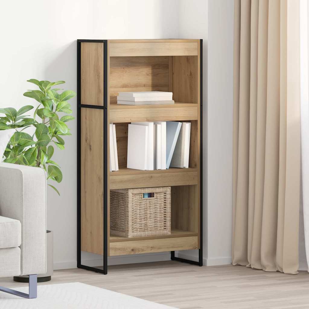 vidaXL Szafka na książki Dąb rzemieślniczy 60 x 30 x 121 cm