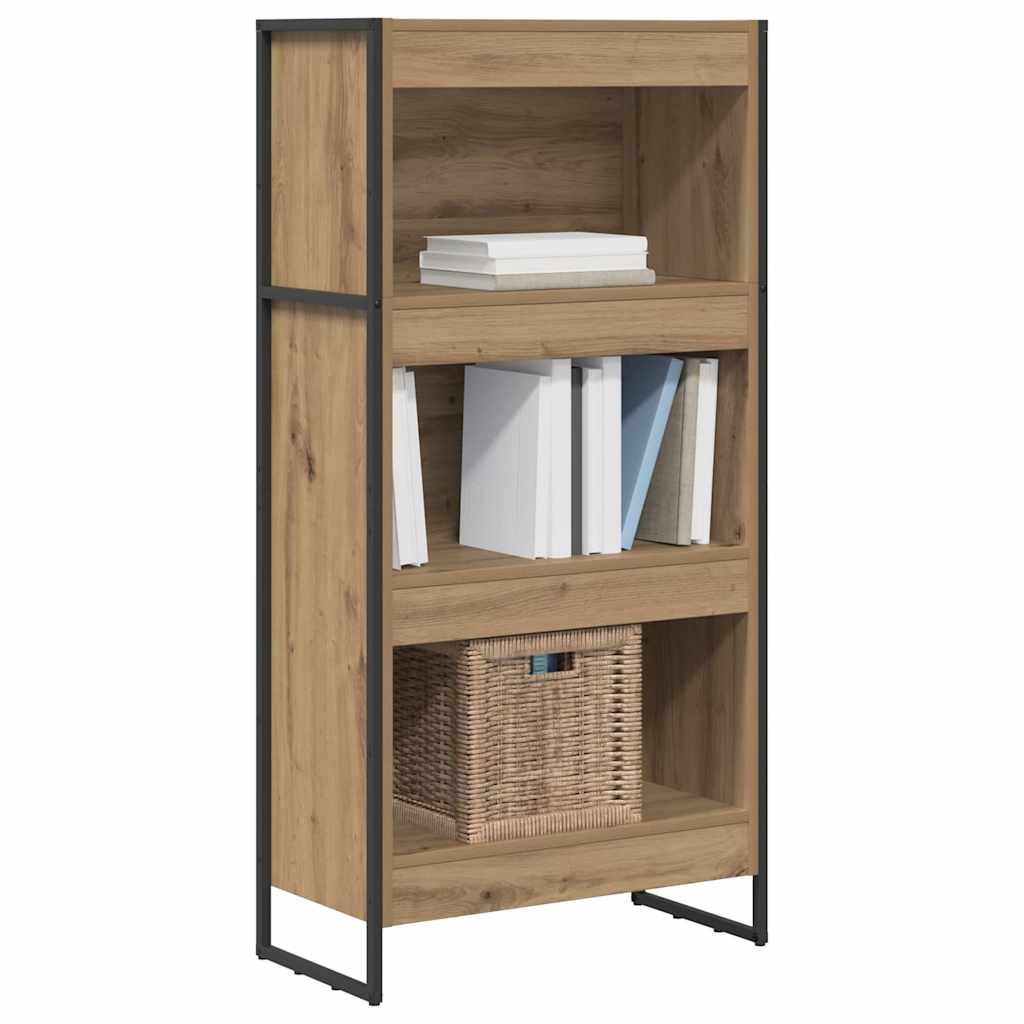 vidaXL Szafka na książki Dąb rzemieślniczy 60 x 30 x 121 cm