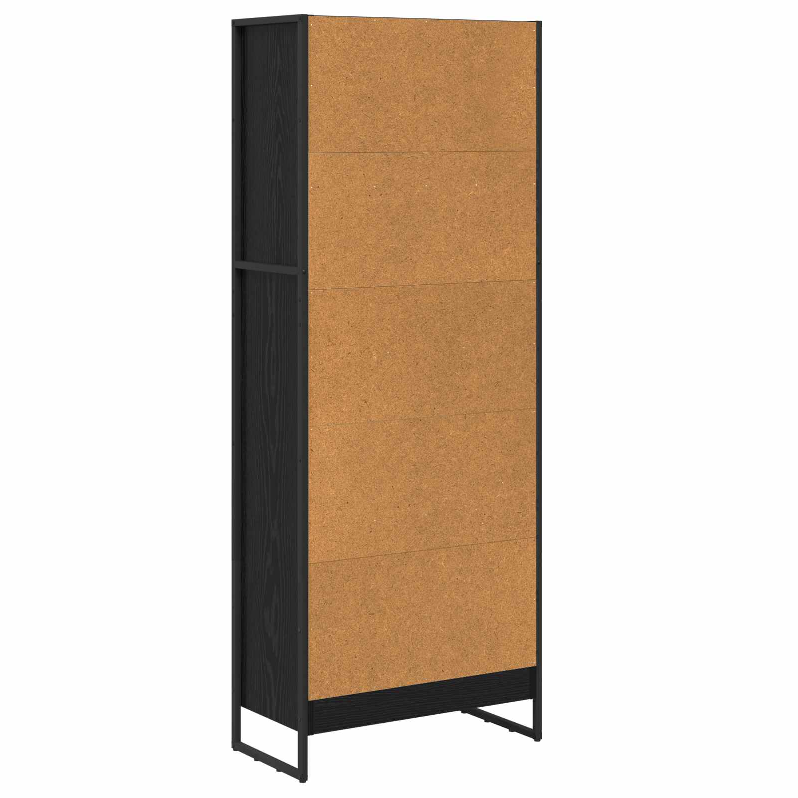 vidaXL Szafka na książki Czarny Dąb 60 x 30 x 155 cm
