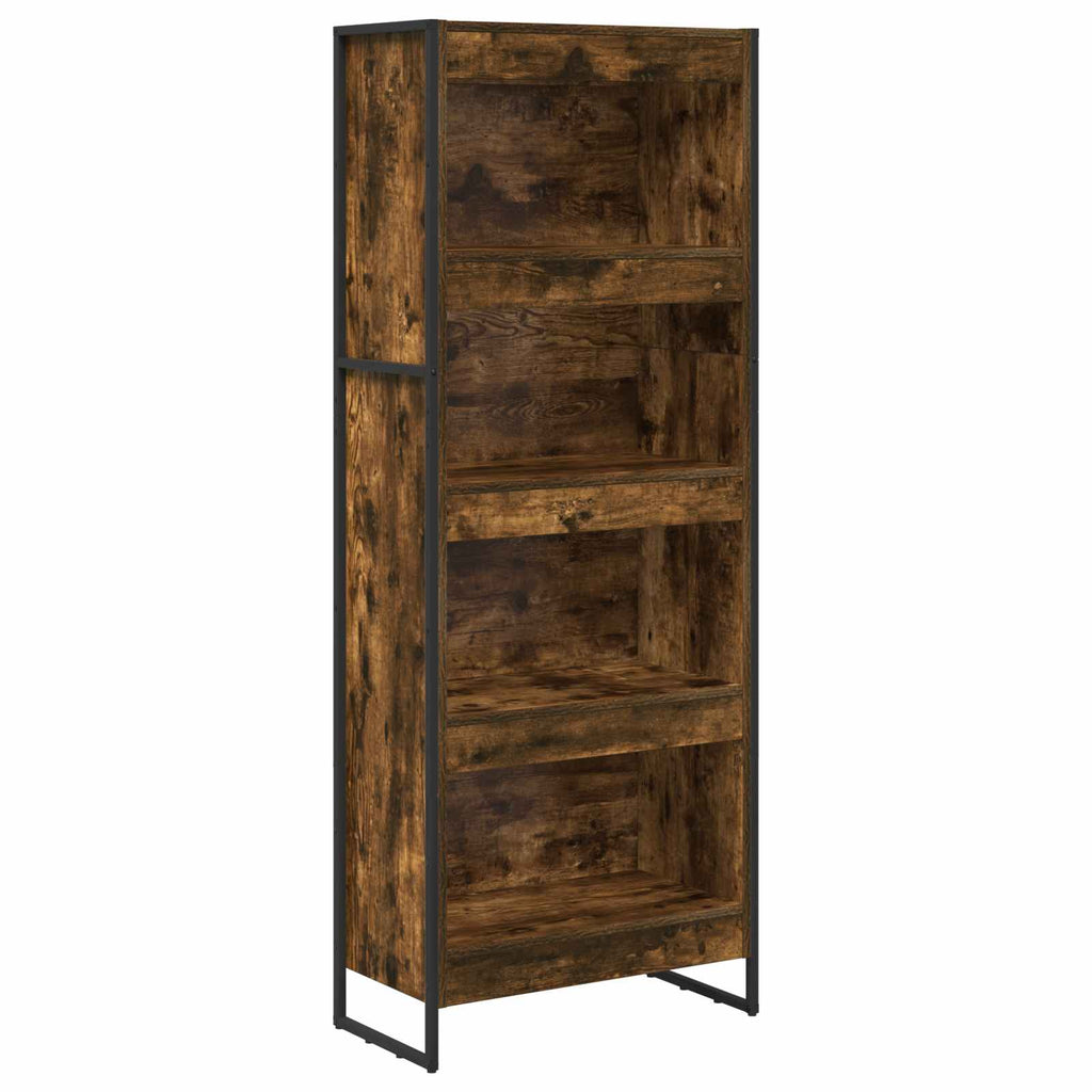 vidaXL Szafka na książki Dąb dymny 60 x 30 x 155 cm