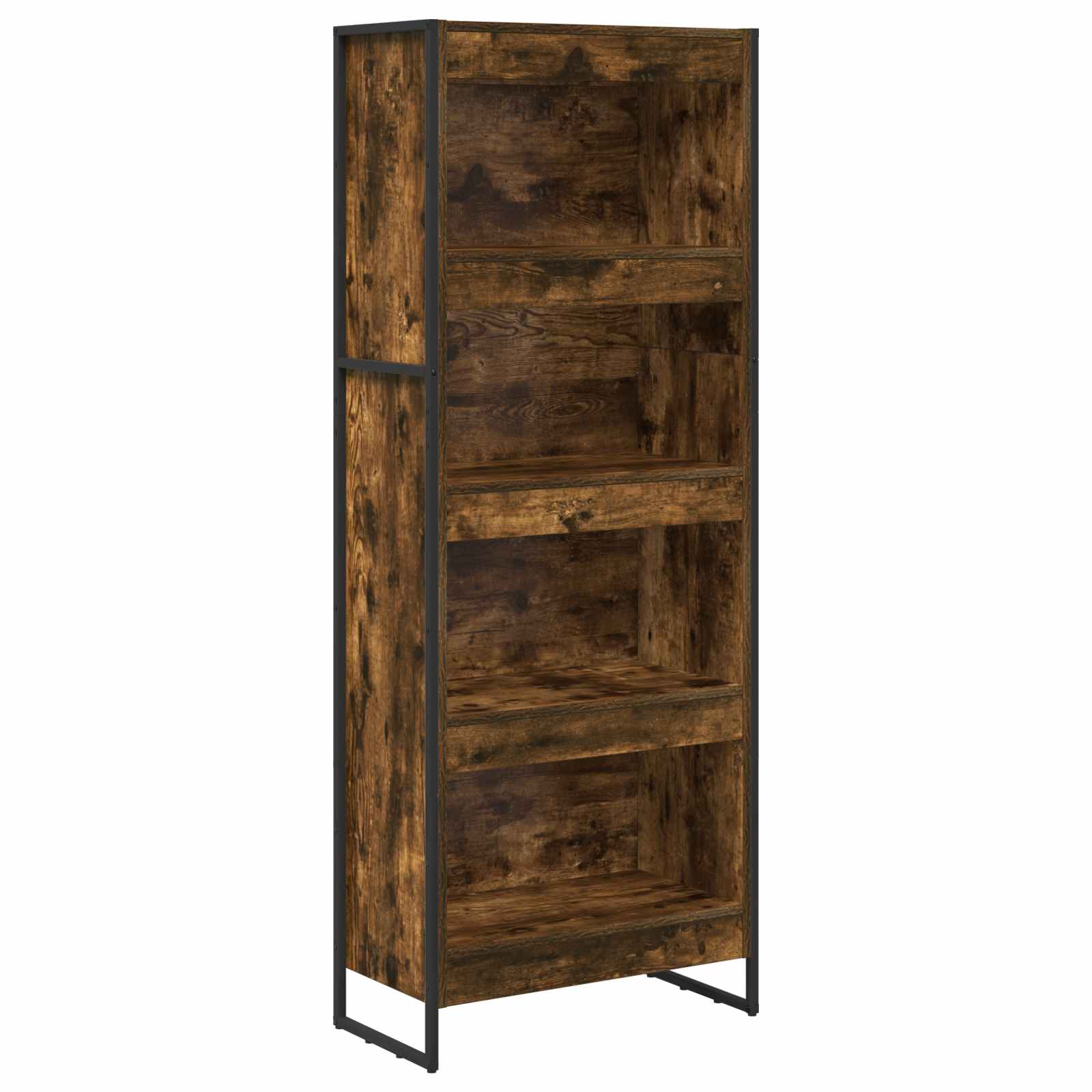 vidaXL Szafka na książki Dąb dymny 60 x 30 x 155 cm