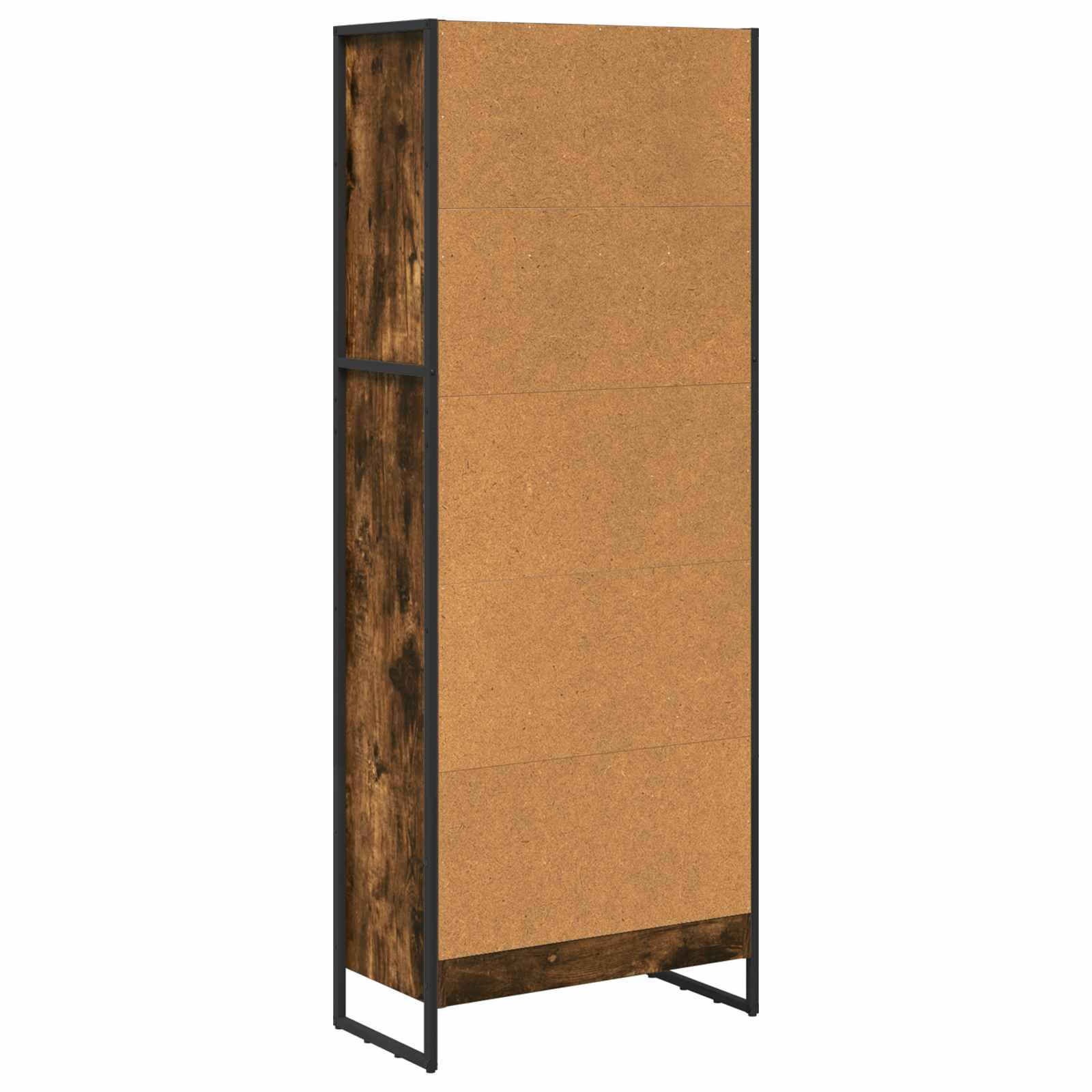 vidaXL Szafka na książki Dąb dymny 60 x 30 x 155 cm