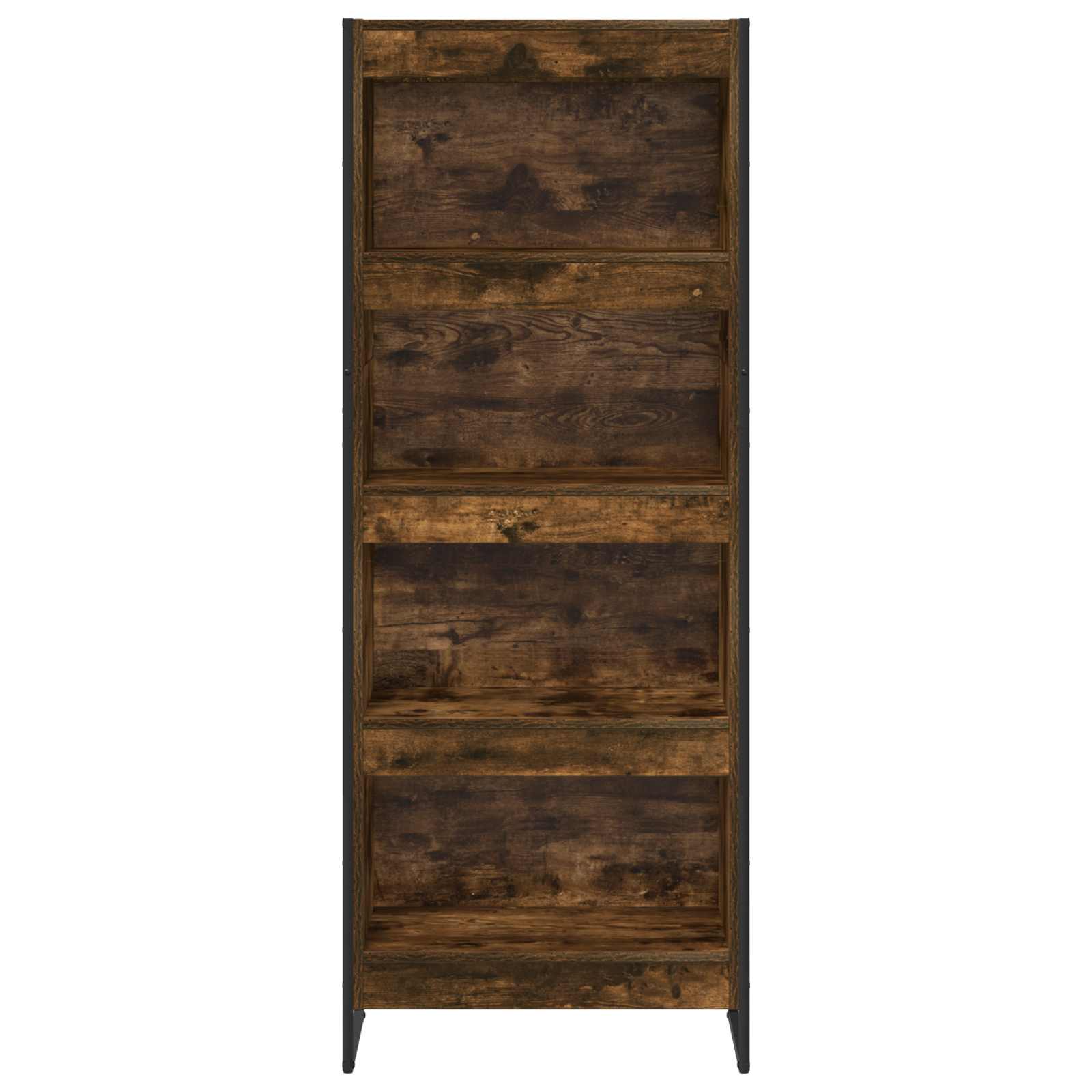 vidaXL Szafka na książki Dąb dymny 60 x 30 x 155 cm