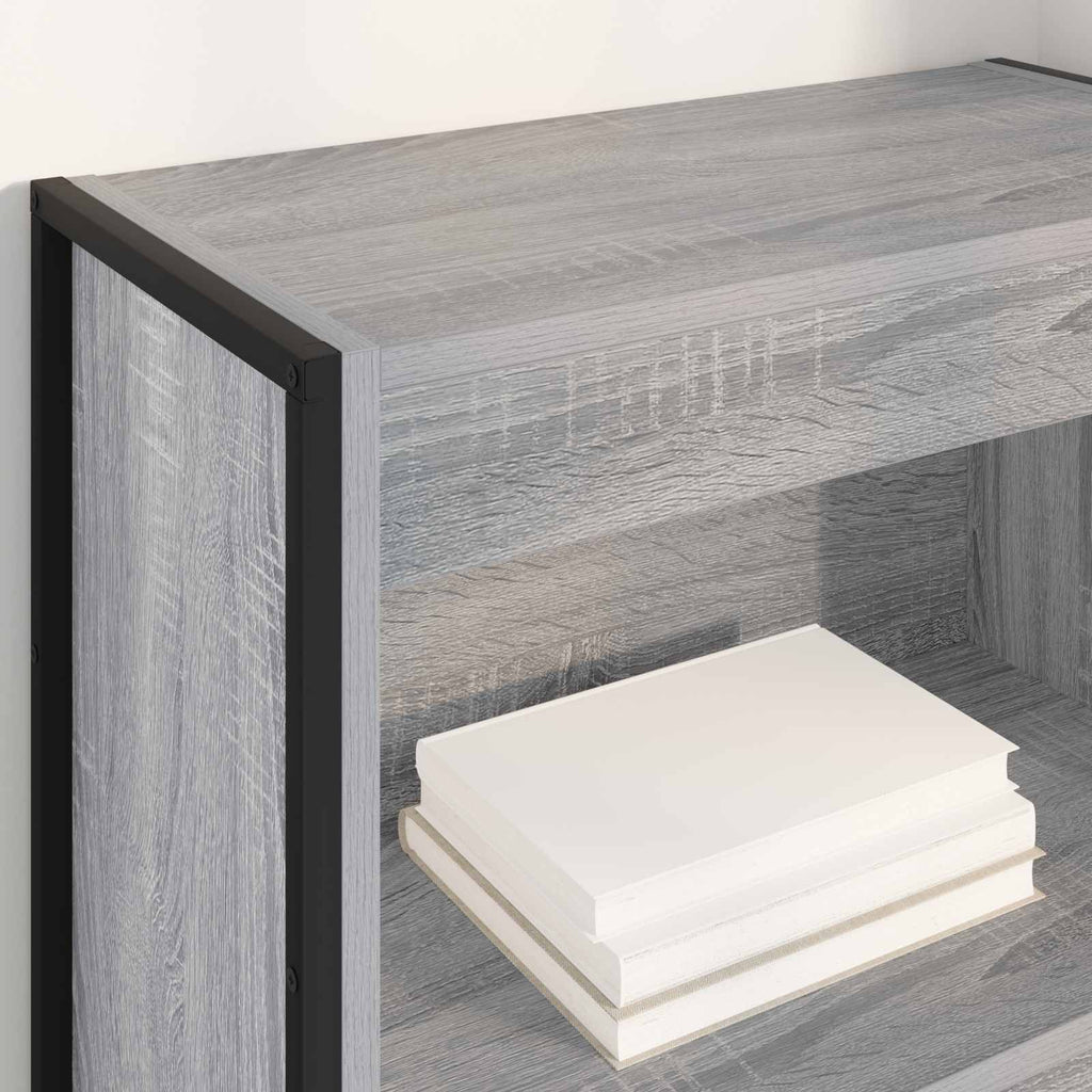 vidaXL Szafka na książki Szary Sonoma 60 x 30 x 155 cm