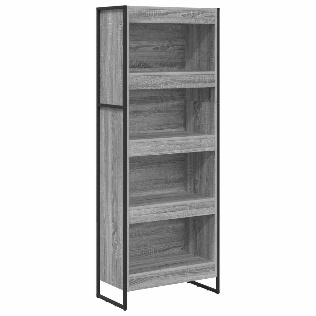 vidaXL Szafka na książki Szary Sonoma 60 x 30 x 155 cm
