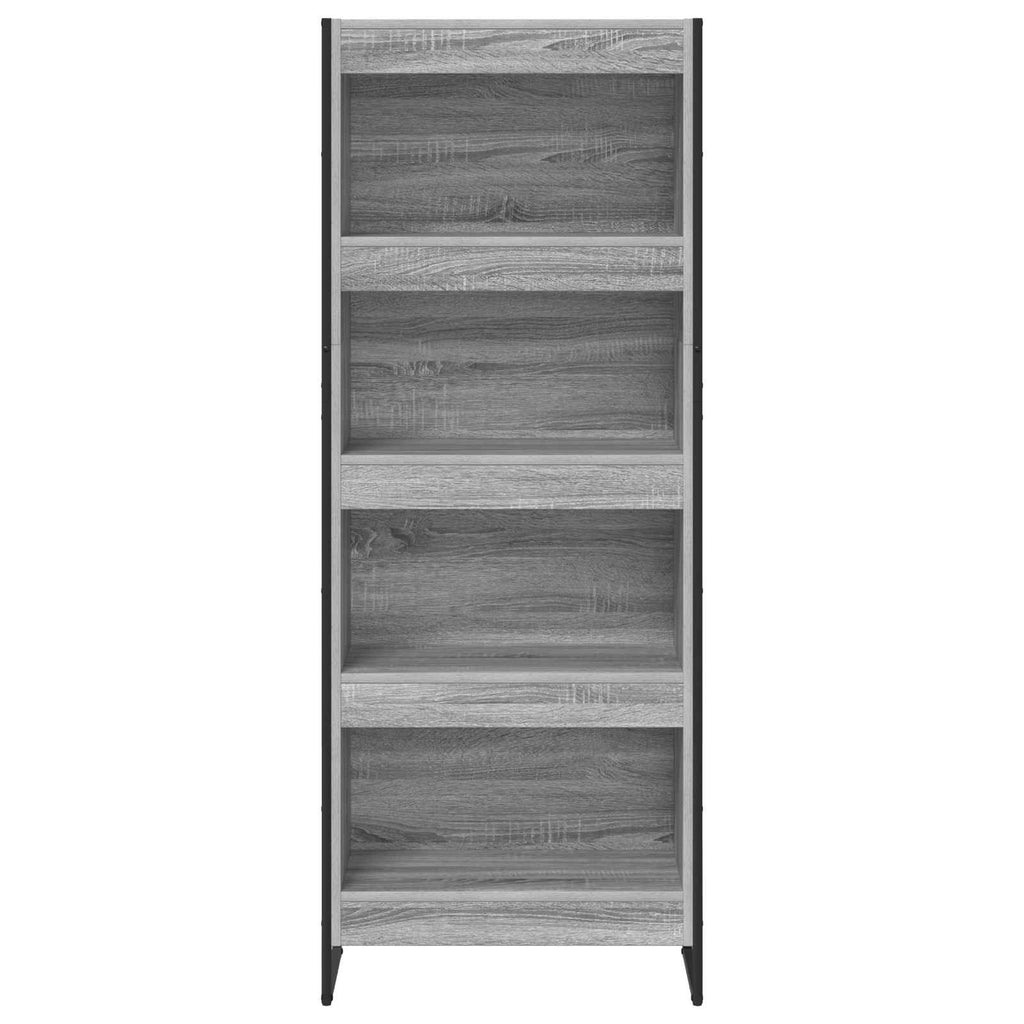 vidaXL Szafka na książki Szary Sonoma 60 x 30 x 155 cm