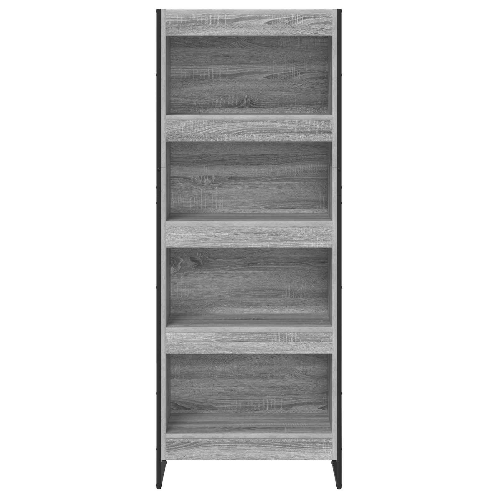 vidaXL Szafka na książki Szary Sonoma 60 x 30 x 155 cm
