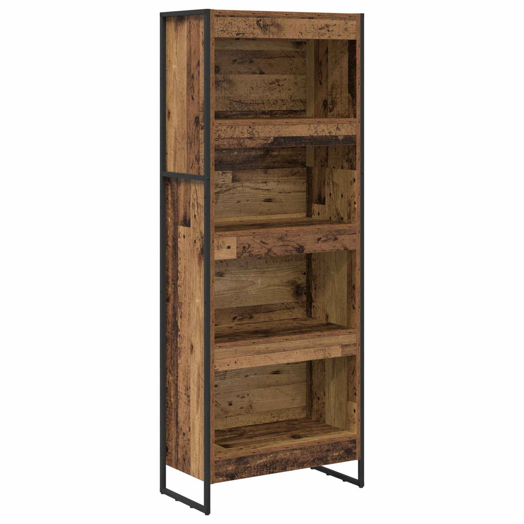 vidaXL Szafka na książki Stare drewno 60 x 30 x 155 cm