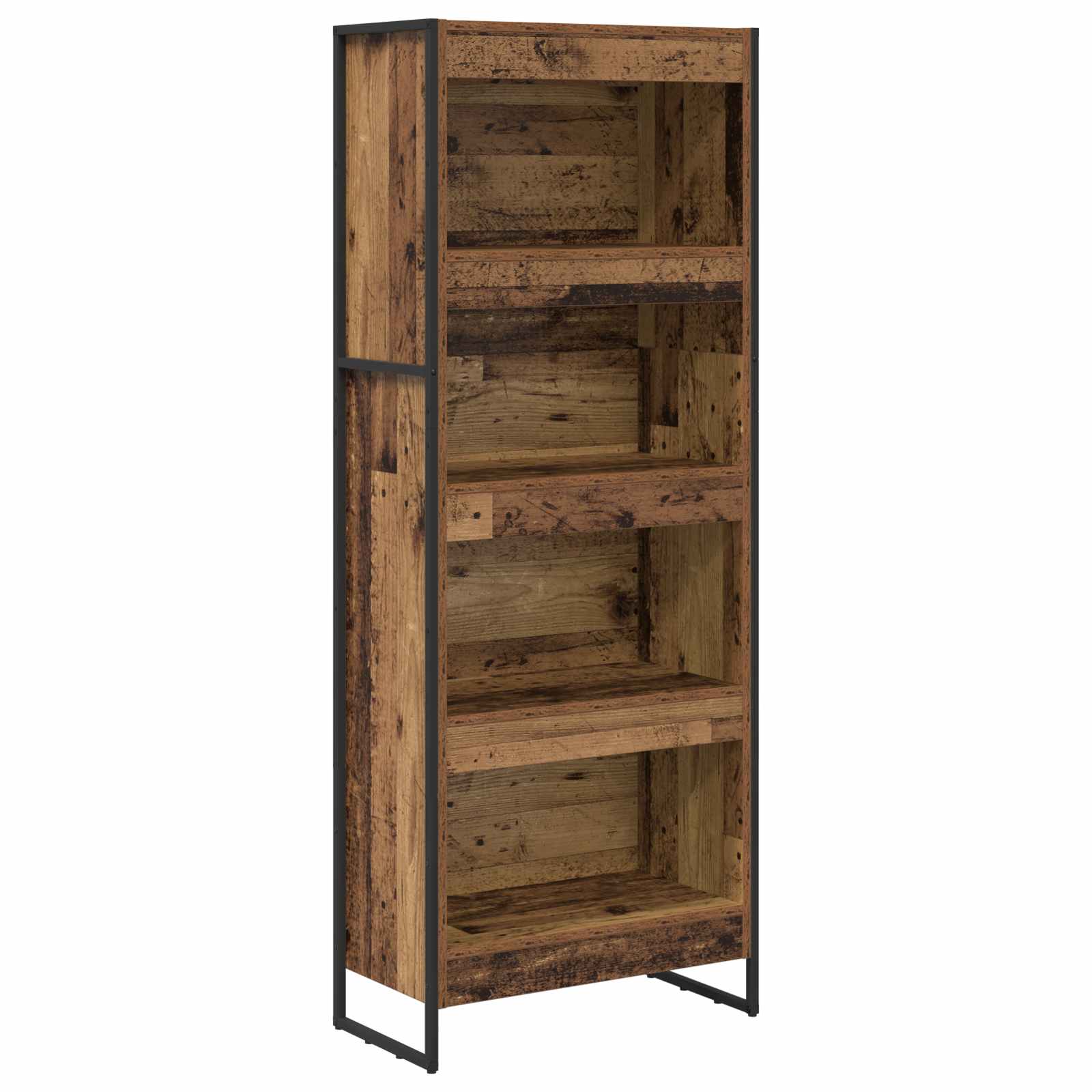 vidaXL Szafka na książki Stare drewno 60 x 30 x 155 cm