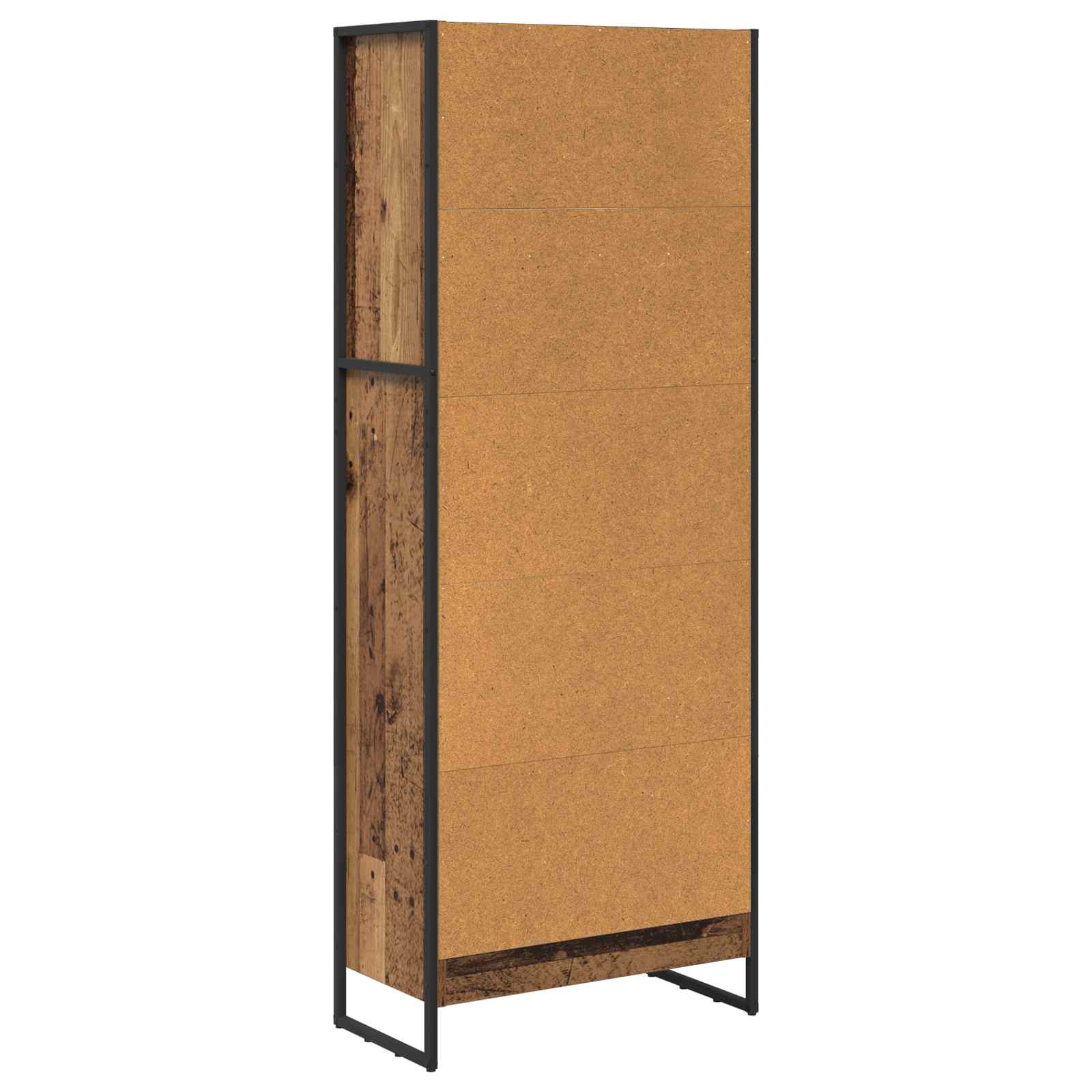vidaXL Szafka na książki Stare drewno 60 x 30 x 155 cm