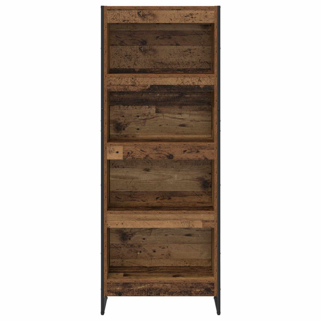 vidaXL Szafka na książki Stare drewno 60 x 30 x 155 cm