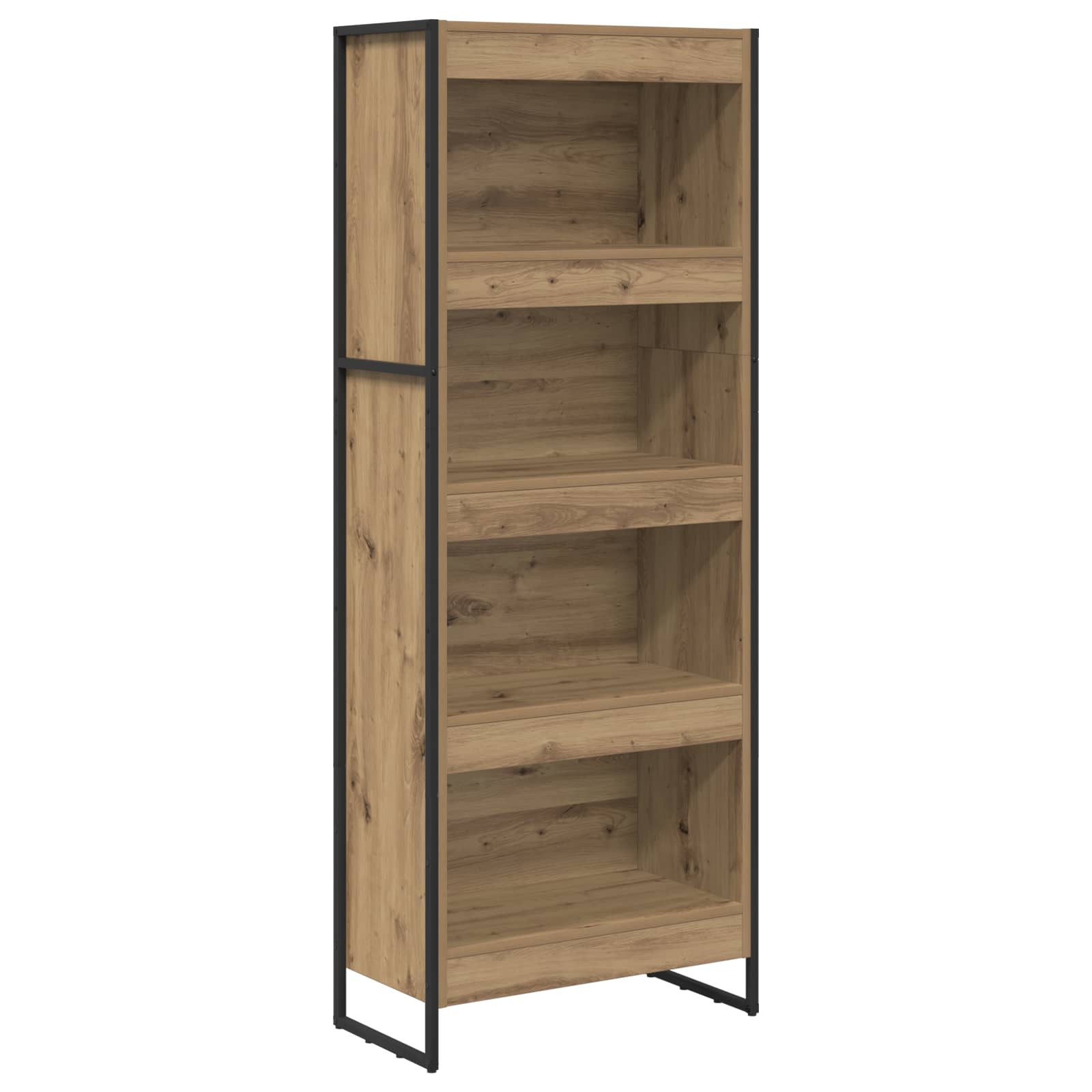 vidaXL Szafka na książki Dąb rzemieślniczy 60 x 30 x 155 cm