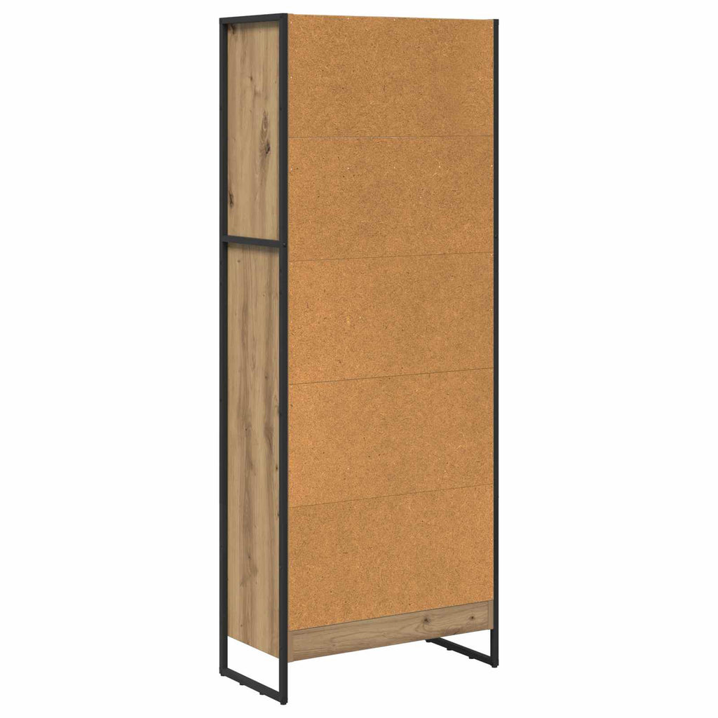 vidaXL Szafka na książki Dąb rzemieślniczy 60 x 30 x 155 cm