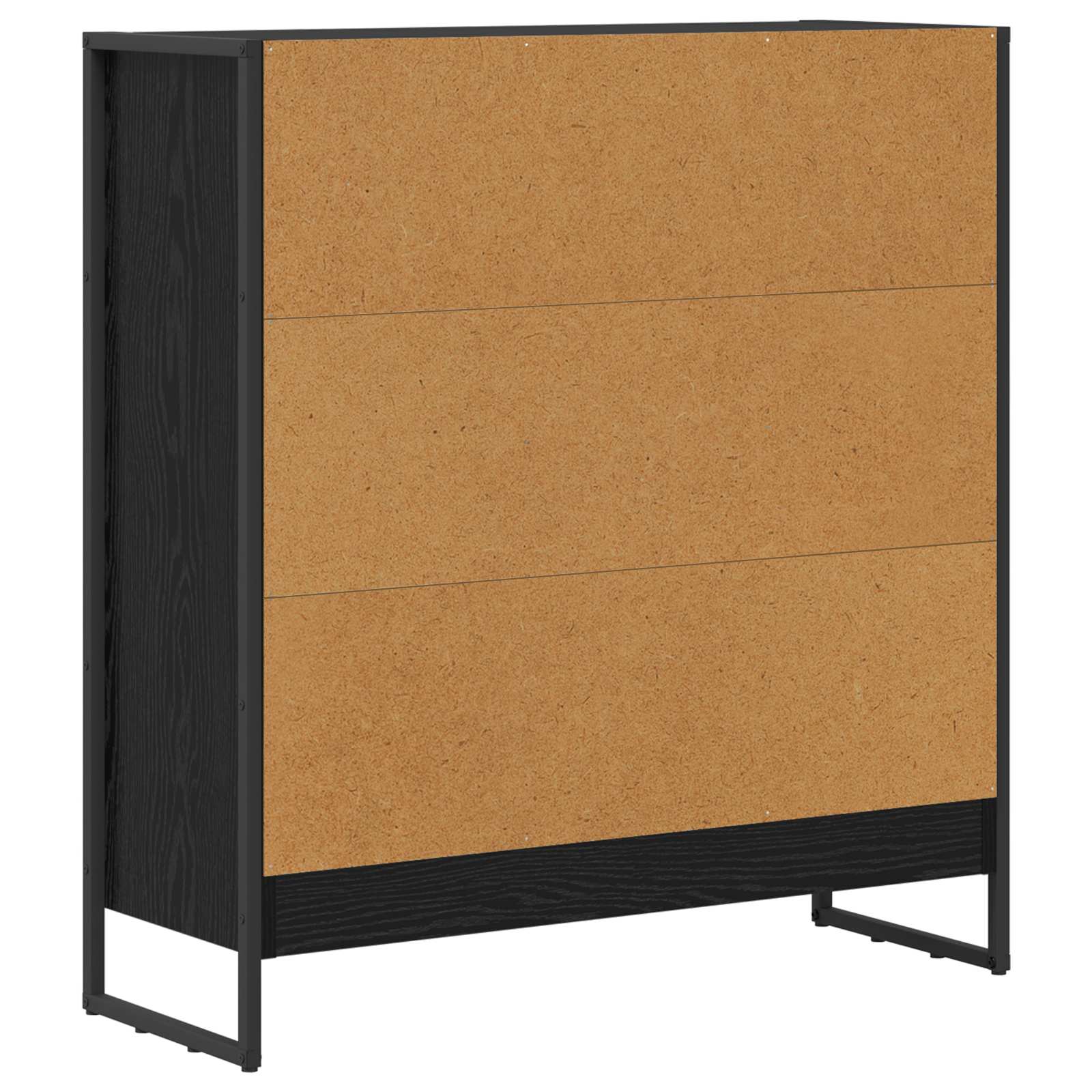 vidaXL Szafka na książki Czarny Dąb 80 x 30 x 86,5 cm