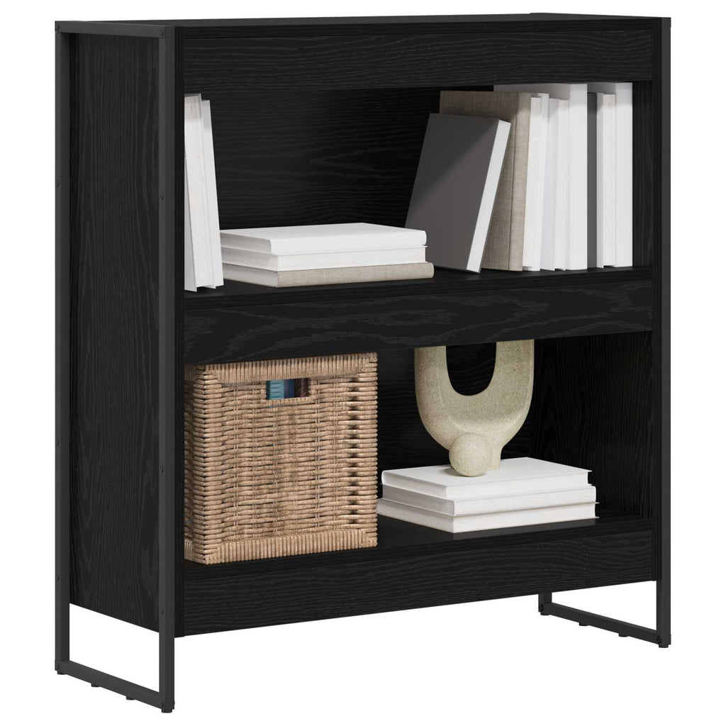 vidaXL Szafka na książki Czarny Dąb 80 x 30 x 86,5 cm