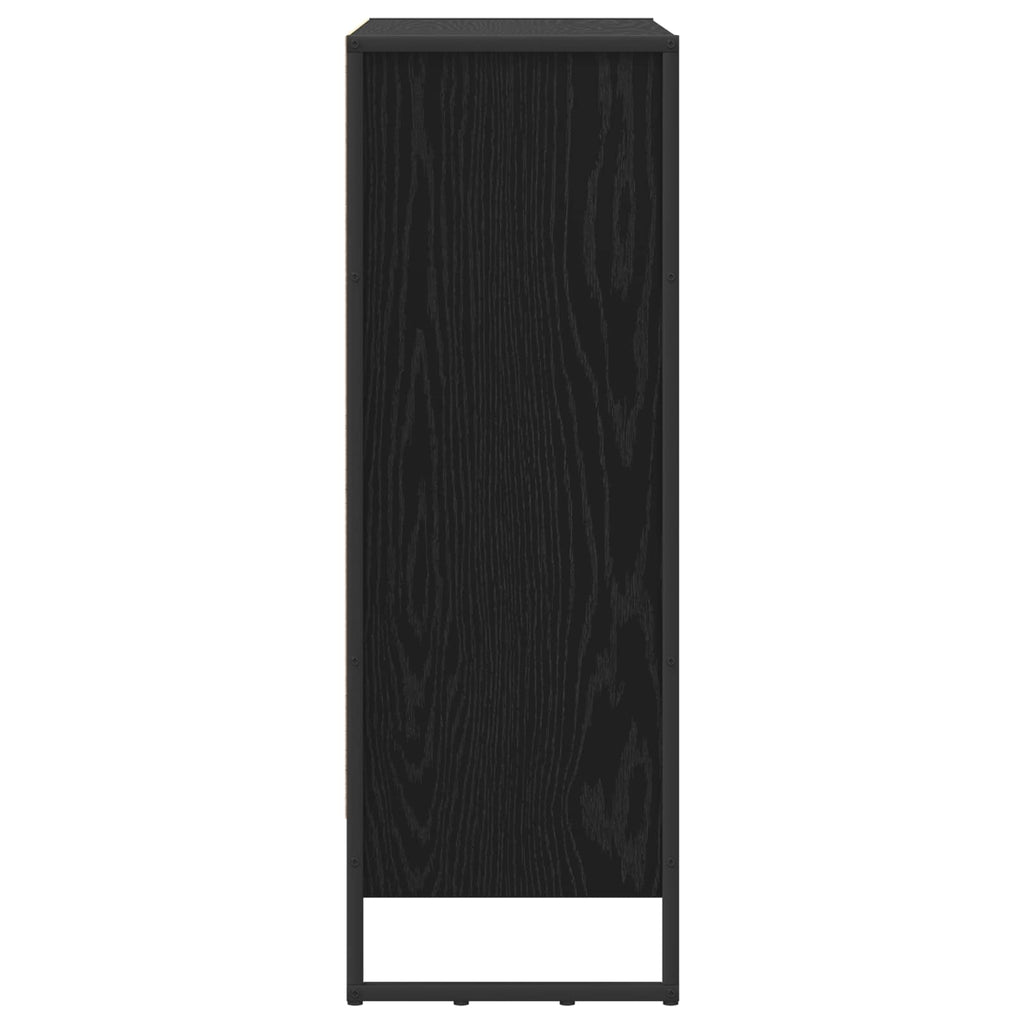 vidaXL Szafka na książki Czarny Dąb 80 x 30 x 86,5 cm