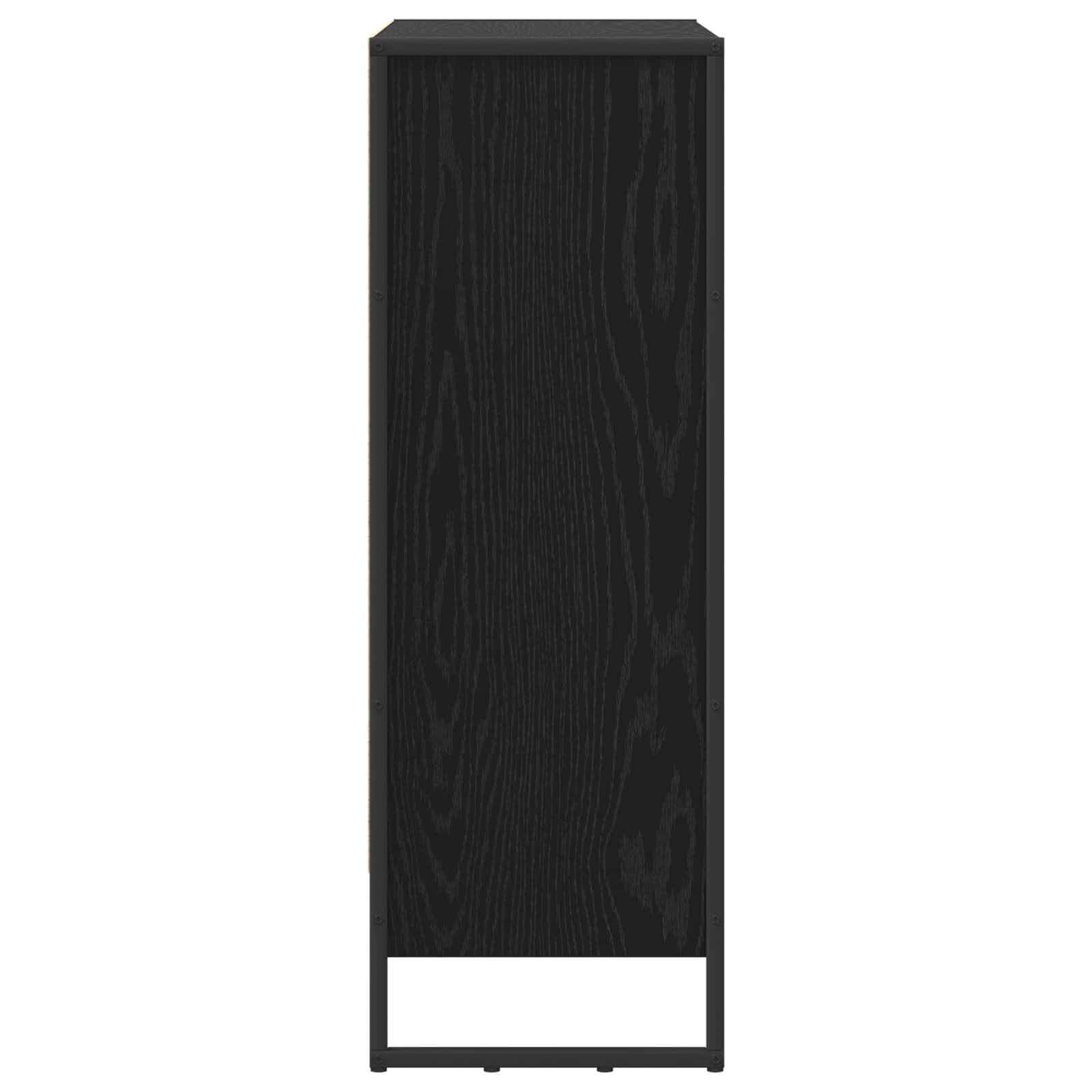 vidaXL Szafka na książki Czarny Dąb 80 x 30 x 86,5 cm