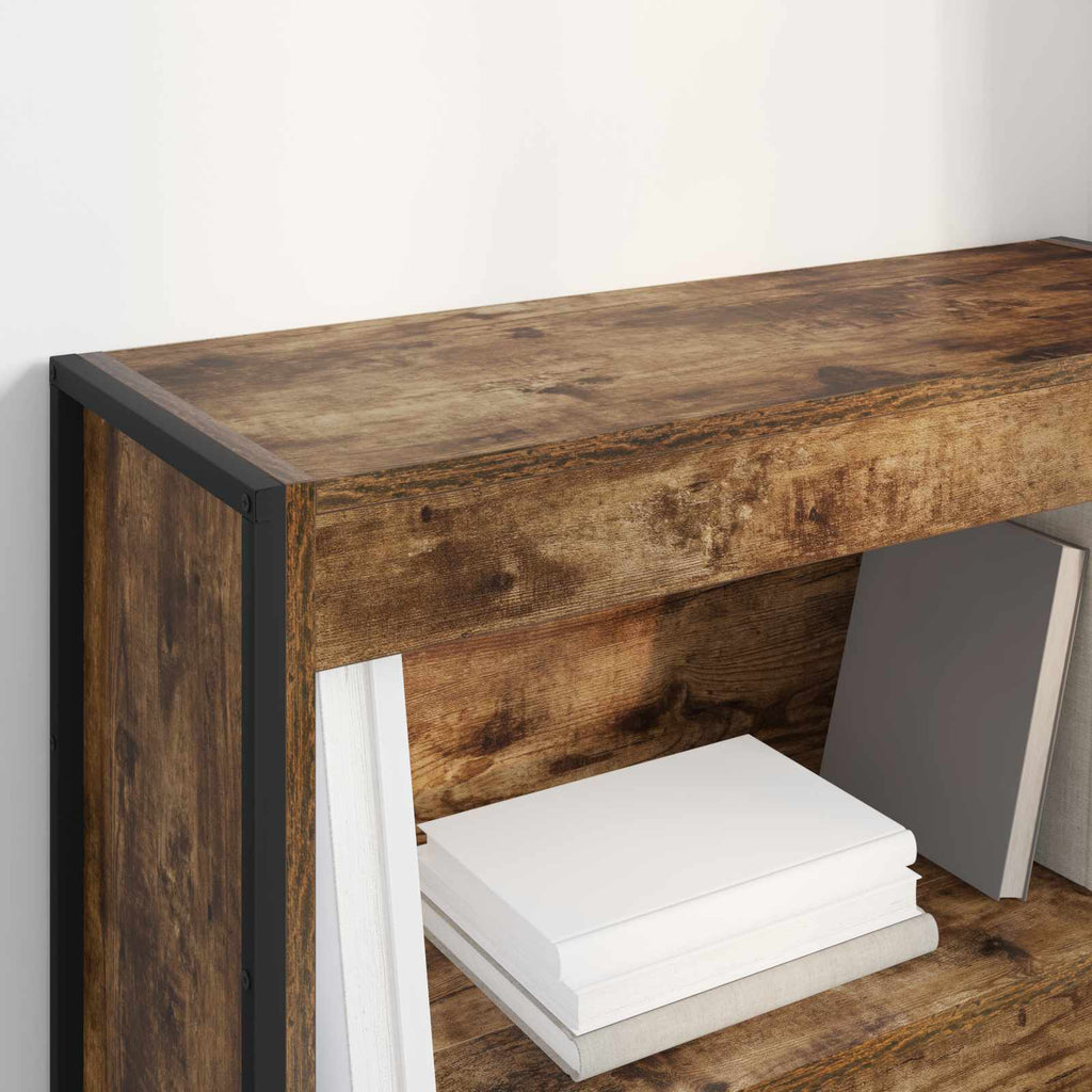 vidaXL Szafka na książki Dąb dymny 80 x 30 x 86,5 cm