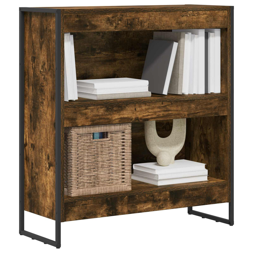 vidaXL Szafka na książki Dąb dymny 80 x 30 x 86,5 cm