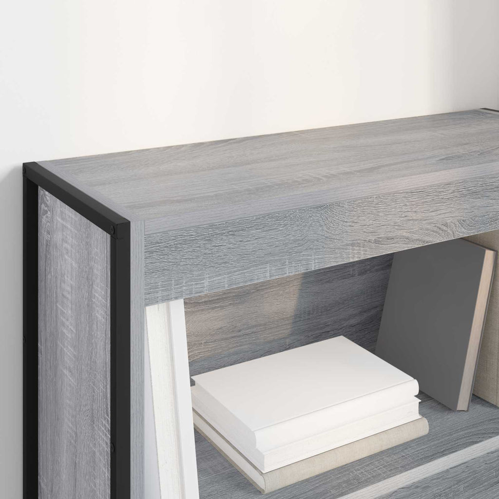 vidaXL Szafka na książki Szary Sonoma 80 x 30 x 86,5 cm