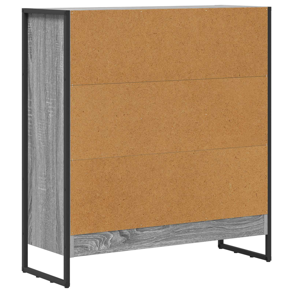 vidaXL Szafka na książki Szary Sonoma 80 x 30 x 86,5 cm