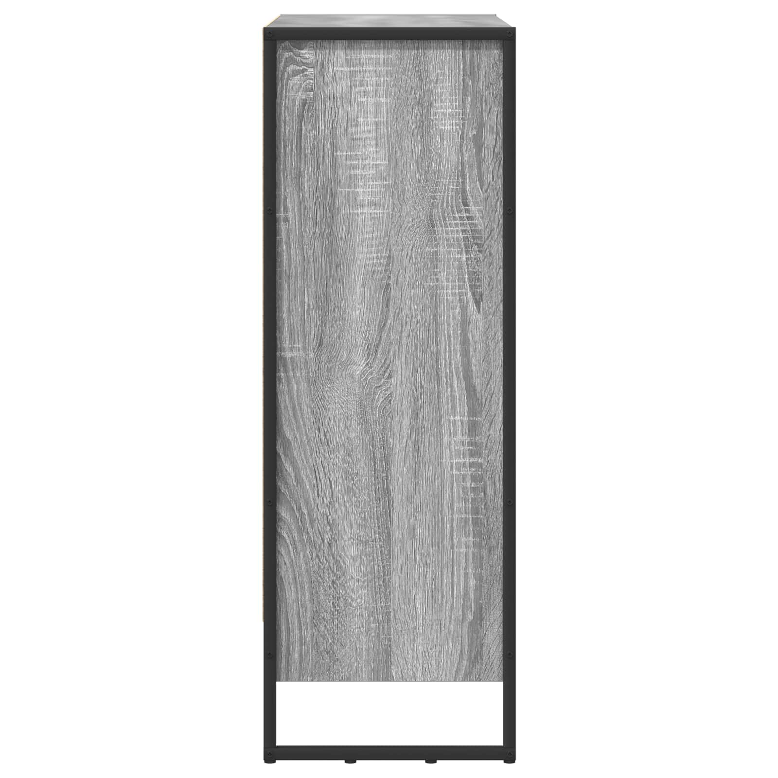 vidaXL Szafka na książki Szary Sonoma 80 x 30 x 86,5 cm