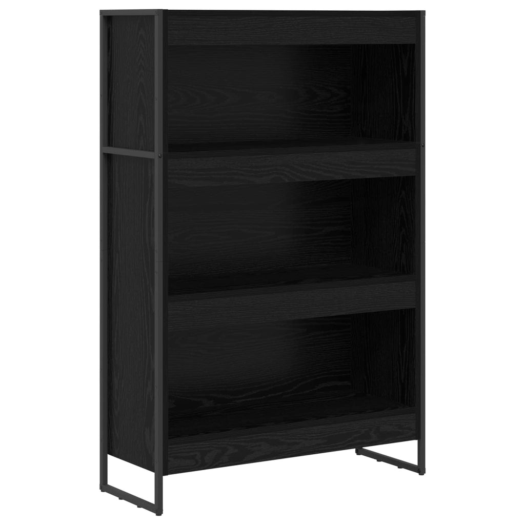vidaXL Szafka na książki Czarny Dąb 80 x 30 x 121 cm
