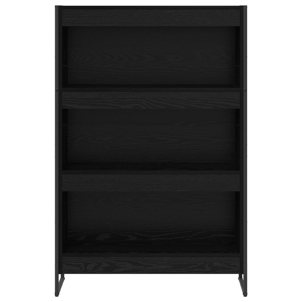 vidaXL Szafka na książki Czarny Dąb 80 x 30 x 121 cm